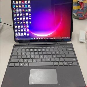 Microsoft Surface Pro 8 with keyboard and pen